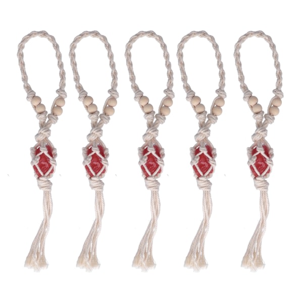 5 st Halsbandssnöre, tom stenhållare, repbyte Justerbar kvartskristall hängsnöre för att göra DIY smycken