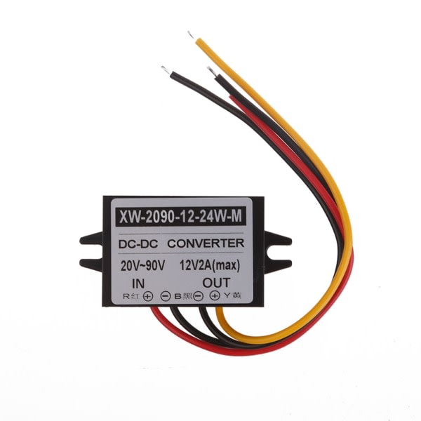 Step Down Regulator Strømforsyning Adapter Konverterer 24V 36V 48V til 12V konverter null - 2A