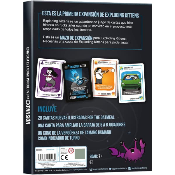 Exploding Kittens - Imploding Kittens kortspil på spansk
