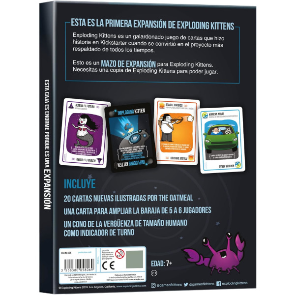 Exploding Kittens - Imploding Kittens korttipeli espanjaksi