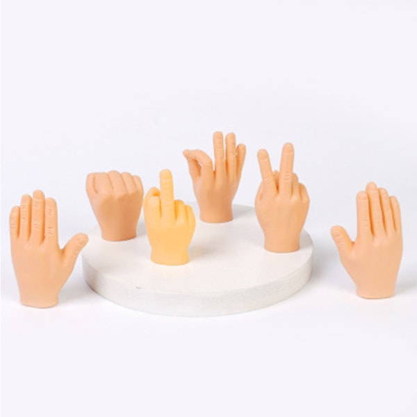 2 st Mini Hand Fingerdockor för Dockor Fidget Leksak Klämma Mini Dockor för Kindergarten Småbarn Familj Interaktivt Spel Pr null - A
