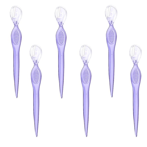 5 st Eyebrow Shaper Razor Trimmer Rakapparat Sæt Hyaline violet Hyaline violet