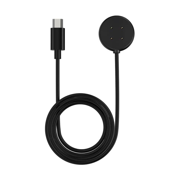 Power Magnetisk Oplader USB Opladekabel Stativ til Pixel Watch 2 Sort - Type C