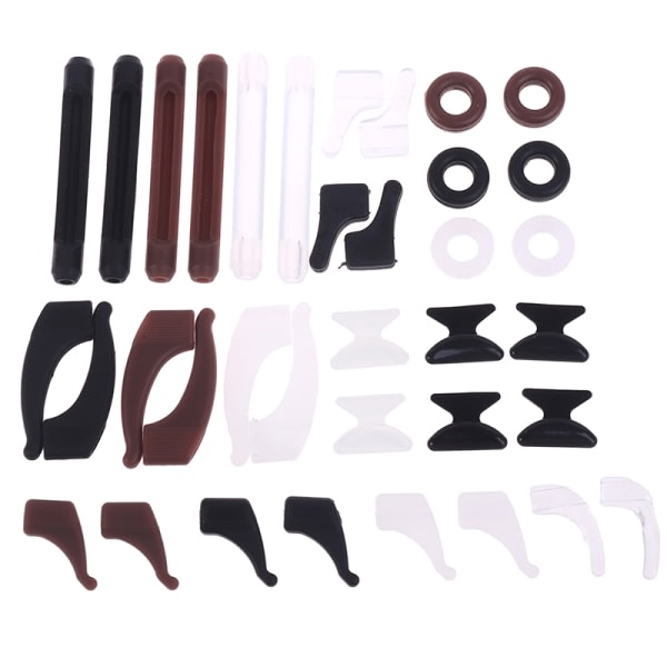 Silikone Anti-slip Brille Ørekroge Holdere Næsepuder til E 5(12Pairs) 5(12Pairs)