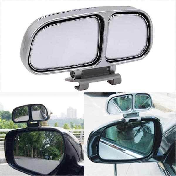 Adjustable Wide Angle Car Rearview Mirror Blind Spot Auxiliary Side Mirror Silver Silver Right Silver Right silver Right