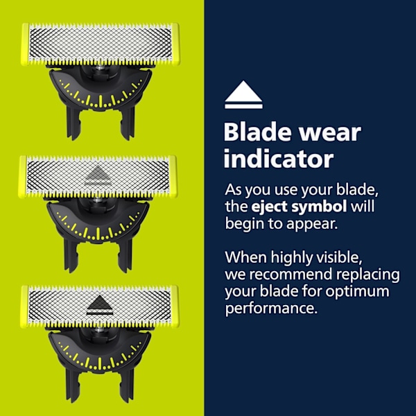 3-pakning Razor 360 Blades Kompatibel med Philips Oneblade Replacement One Blade Pro Blades Me 360 ° rotation