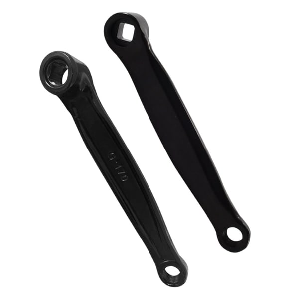 Venstre krank til cykel, varm, 152mm/165mm/170mm, tillader lavprofil diamant hul, sort, 152mm