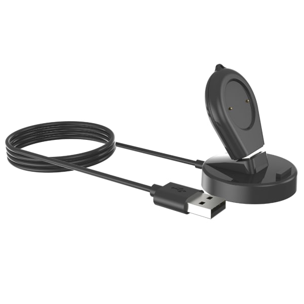 Mini ladestasjon for Amazfit GTR4 GTS4 magnetisk hurtigladerstasjon base 2 i 1 smartklokke monteringsstativ brakett