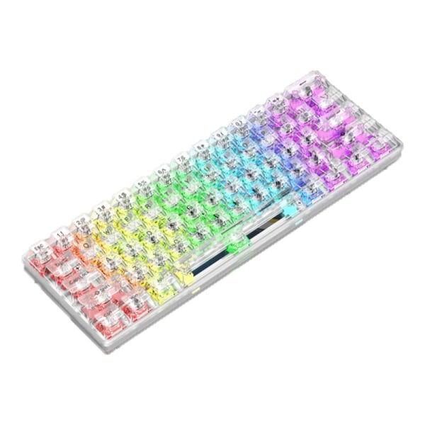 61-näppäiminen RGB-taustavalaistu mekaaninen näppäimistö Mini mekaaninen pelihiiri valkoinen