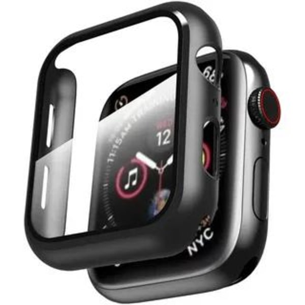 2-Pakning Apple Watch 38/40/42/44 mm - Full Dekning Skjermbeskytter Svart Black 38mm