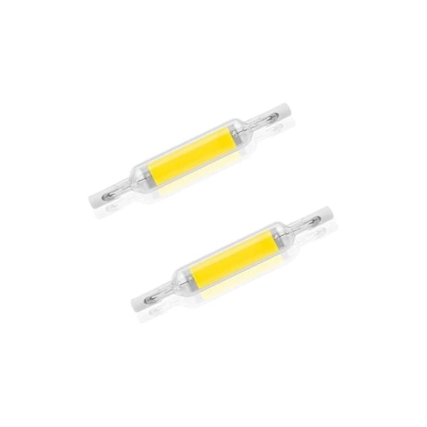 Pakke R7S 10W 78mm Dimbar LED-pære Kaldhvit 6000K 100W Halogen J78 Erstatning Dobbeltsidig R7S Base Rør 360 Spredningsvinkel