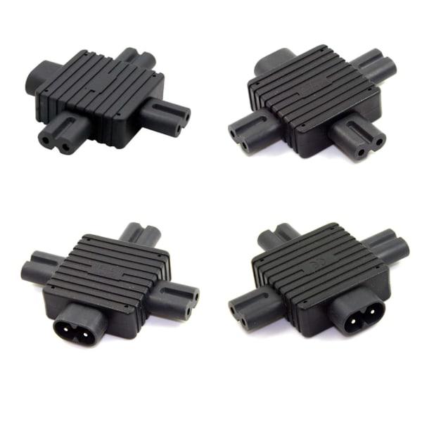 IEC320-C8 hane-kontakt till IEC320-C7x3 hona-kontakt adapter PDU server 2-polig kontakt Ström
