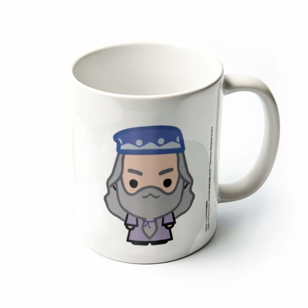 Harry Potter Chibi Dumbledore Knap One Size Hvid/Blå/Grå Hvid/Blå/Grå One Size