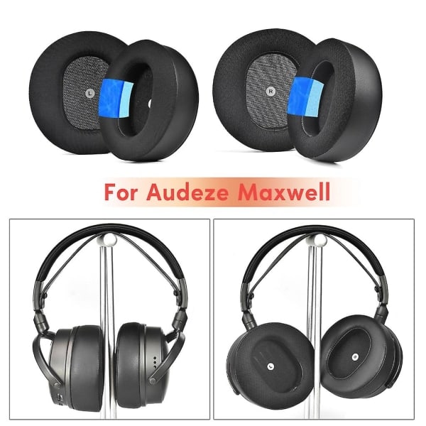 Bæredygtige svampe-kølende gel-ørekopper til Maxwell-hovedtelefoner - Memory Foam-ørekopper - Headset - Elastiske ærmer - Udskiftninger - Fodboldnet Football net