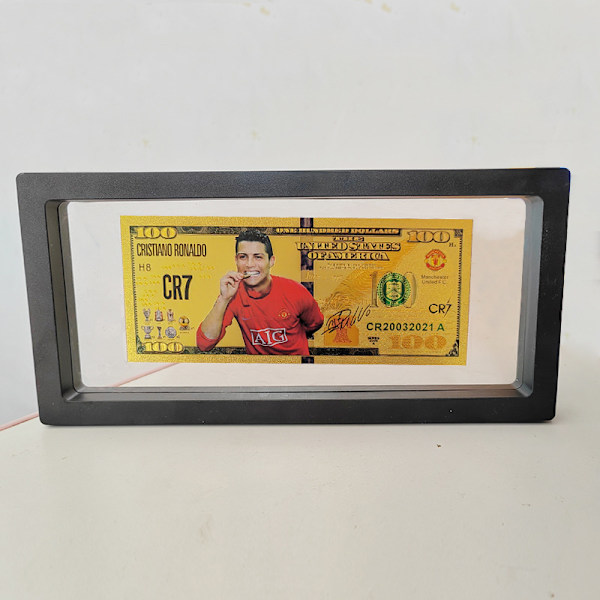 Ronaldo-tähtijalkapallon muistoseteli Euroopan Cupin oheistuote hiekkasuperliigan muistoesine oheistuote with display shelf 3
