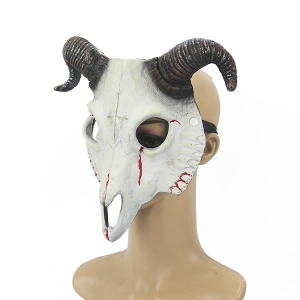 Halloween Geitehode Maske Halv Ansikt Maskerade Cosplay Fest Pr 4 en størrelse 4 one size