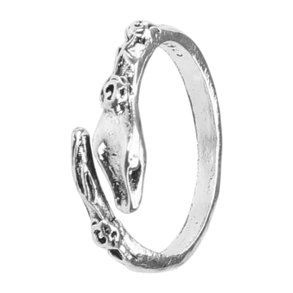 Slangeformet Finger Ring til Mænd og Kvinder - Animal Punk Ring Justerbar Åben Ring null - 1