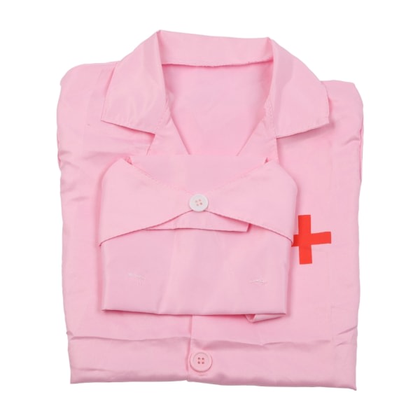 Legelekersett for Doktor 21/24/25 Leketøy for å late som doktorsett for førskolebarn og barn fra 3 år og oppover null - Rosa