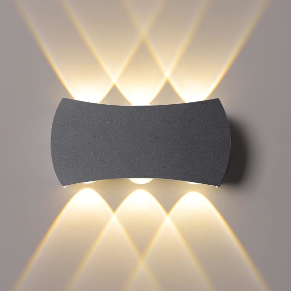 LED innendørs vegglampe 12W, utendørs vegglampe IP65 Vanntett 120