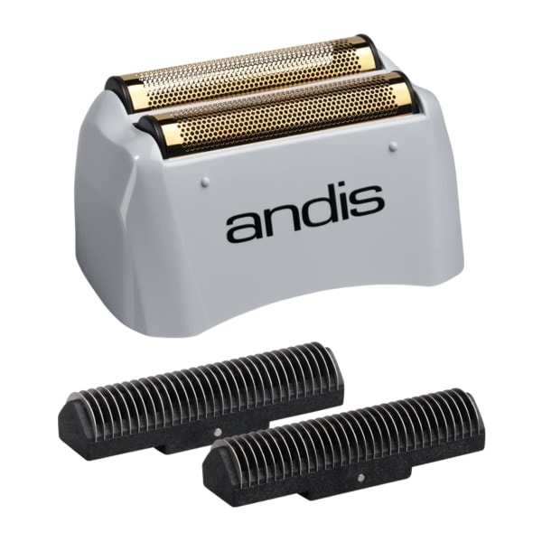 Pro Shaver Ersättningsfolie och Klippblad - Kompatibel med Andis-modeller, Super Soft Gold Titanium Klippblad