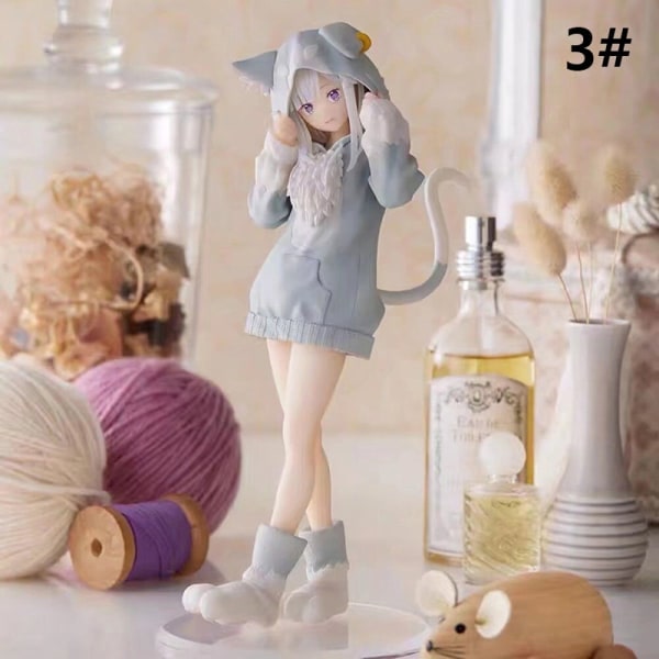 15CM Re:Zero - Starting Life in Another World Anime Figur PVC Ac Emilia 3# Emilia 3#