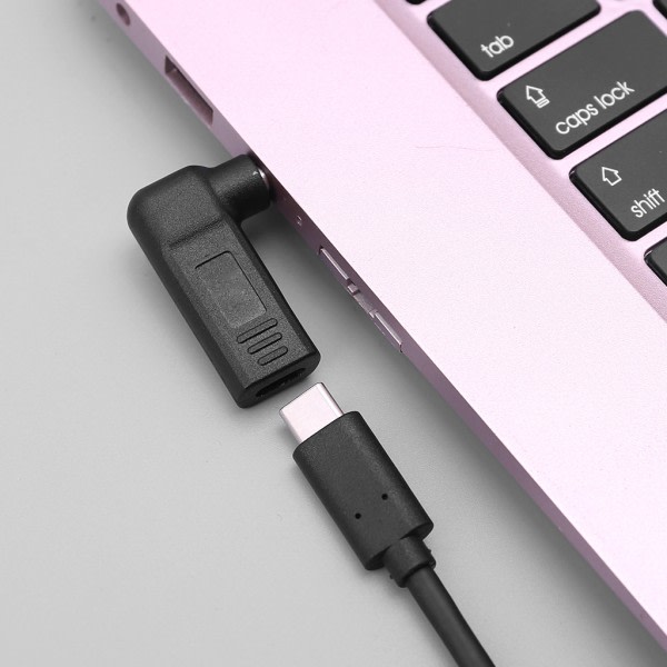 90 Grader Typ-C Hona till 3,0x1,1 mm för DC Hankontakt USB Typ C Strömpluggkonverterare Laptopladdare för Acer