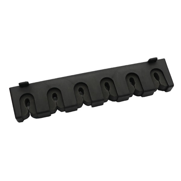 Fiskestangsholder 6-stavsholder Vertikal stangholder Veggfeste svart en one size