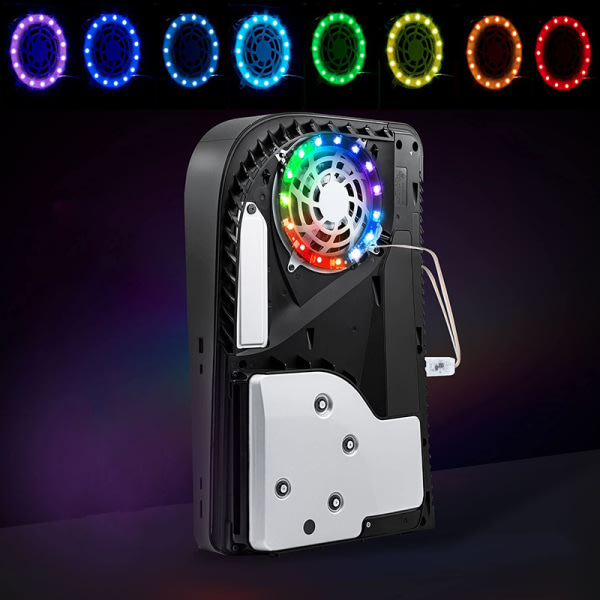 För PS5 LED-valonauha RGB 8 väriä 400 tehostetta valoanturi L A1