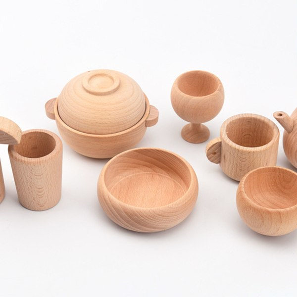 DIY Dukkehussæt Dukkehussæt Håndværk Legetøj med Møbler Mini Træhus Miniature Værelse Håndværk Legetøj til Børn Voksne null - A