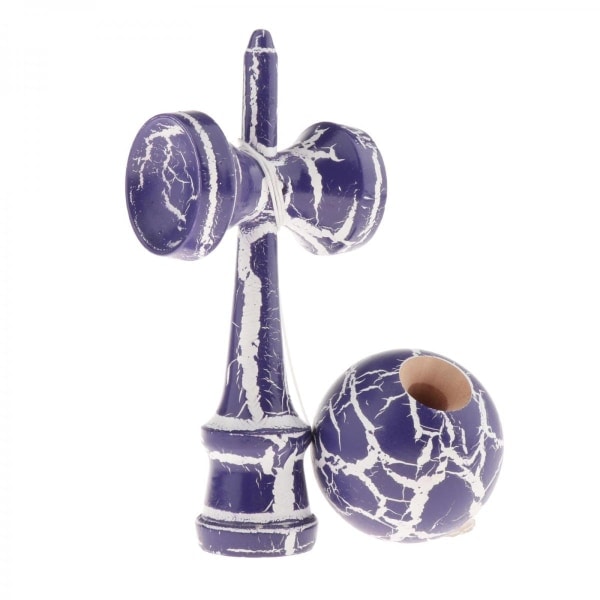 Kendama pallopyydysspeli Puulelu lapselle narulla Lapsi Lila Valkoinen