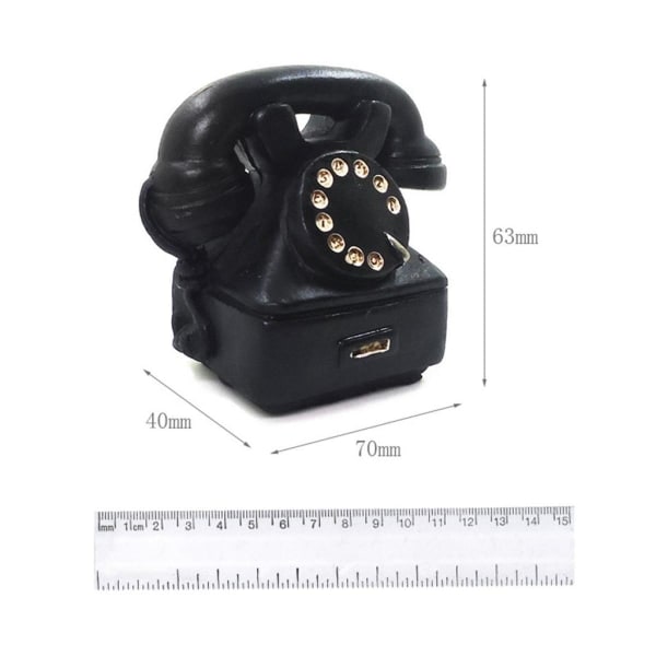 Leksak Dockskåp Miniatyr Telefon Modell