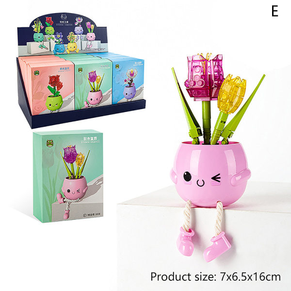 Blommor Buketter Blommor Med Vas 3D Modell Heminredning Bui C one size C one size