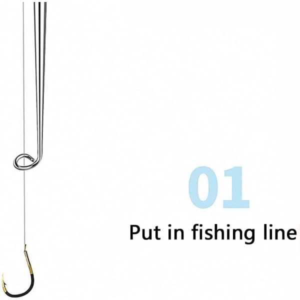 Rostfritt stål Fiske avkrokning Disgorger (2 st, blå)