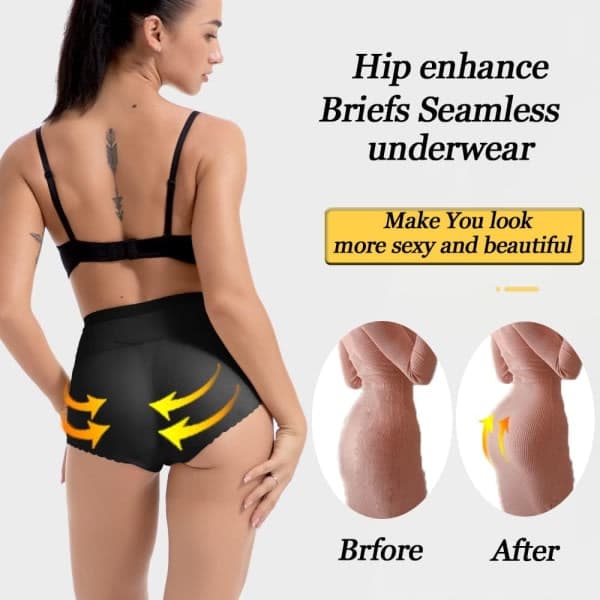 (L) Kvinners Butt Lifter Padded Kontrolltruser Hip Enhancer Undertøy Body Shaper CDQ