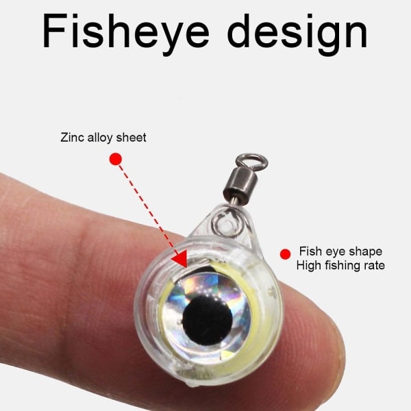 Deep Drop Under vann Diamant Fiske Blinkende Lys Agnet Lure Blekksprut Holdbar Praktisk Verktøy