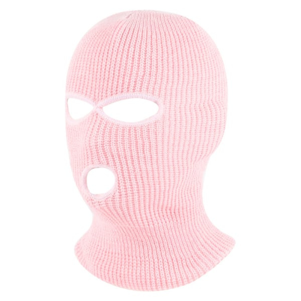 1st Broderi Balaclava Ulkoilma Lämmin Hattu 3-reikäinen hiihtohattu Wi Black