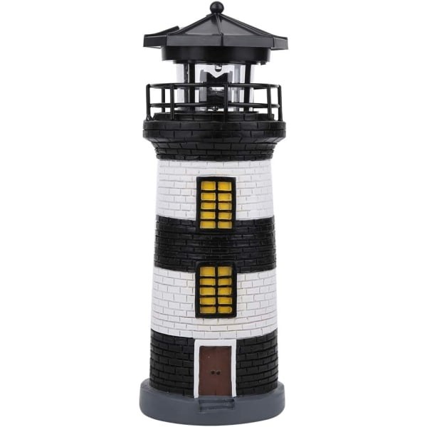 Solcellsfyr, LED solcellsfyr Staty Roterande