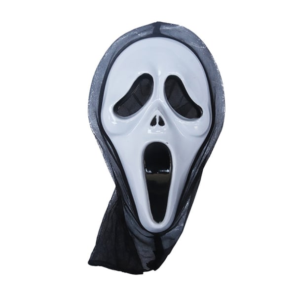 Cosplay Kostymer Skräck Ghost Cosplay Mask for The Face Headwea F One size F One size