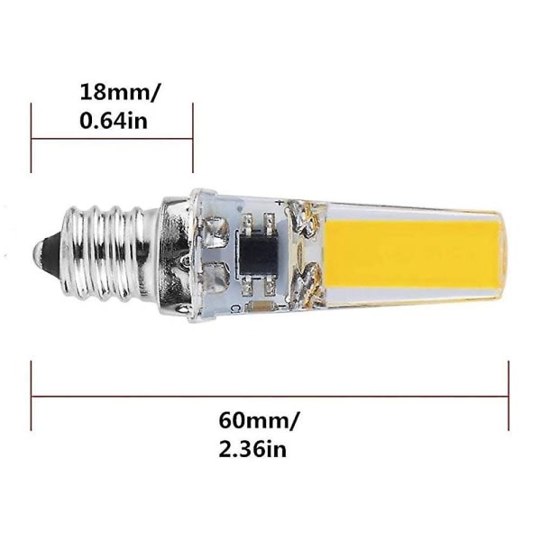 E12 Lampa ACDC Dimming 2508 COB LED-belysningsljus