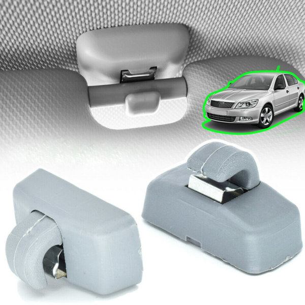 Solskærm Montering Klips 3B0857561B Solskærm Klips Krog Montering Holder til Golf - Grå