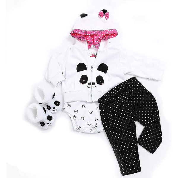Reborn Dockor Kläder 22 tum outfittillbehör 6-pack för 20-22 tum baby nyfödd