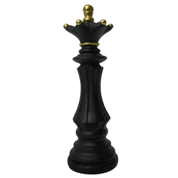 International skakbrikker Retro boligindretning Enkle moderne skak ornamenter null - Sort vogn