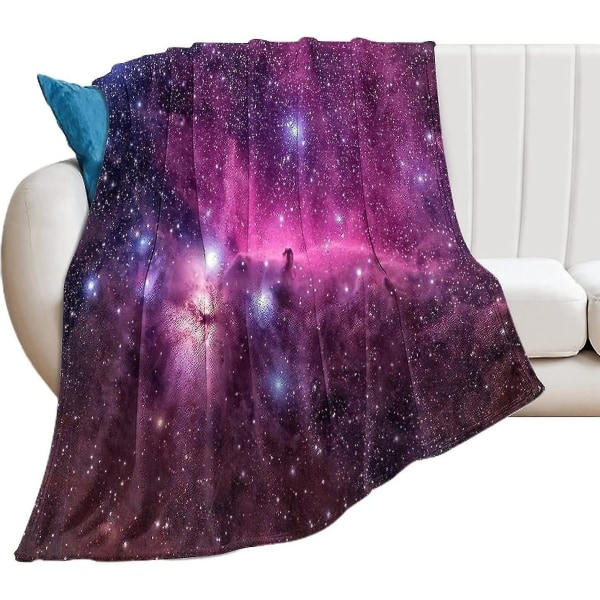 Galaxy Fleece Tæppe Let Blød Hyggelig Sovesofa Stue Alle Sæsoner-o394 50x40in 125x100cm