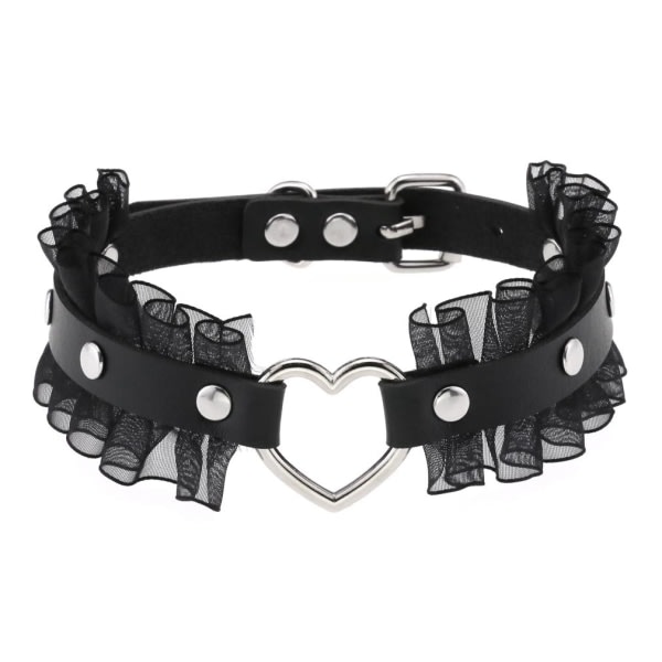 Choker Collar Punk Rock Gothic Heart Choker Halsband