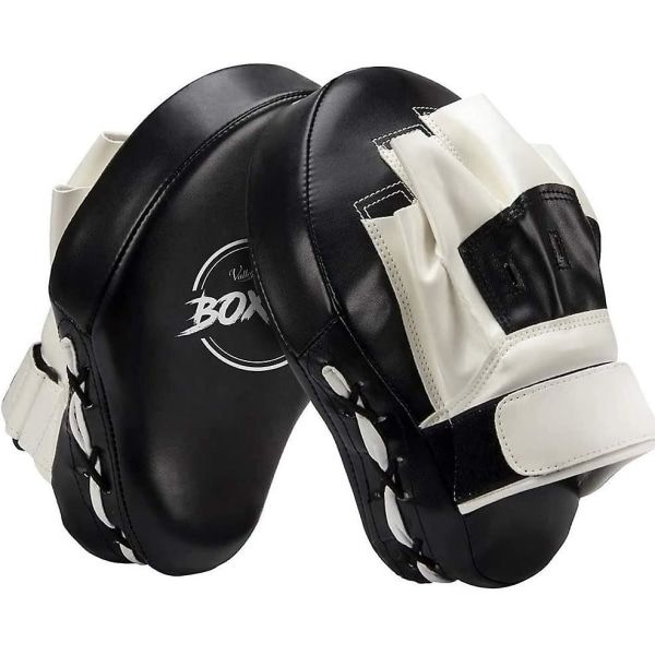 Bokse Curved Focus Punching Mitts - Læder Træningshåndpuder, Ideel til Karate, Muay Thai Kick, Sparring, Dojo, Kampsportsudstyr