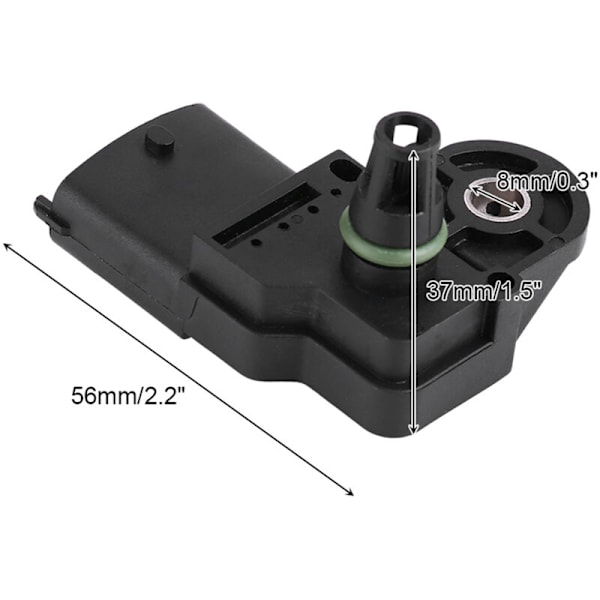 Lufttrykssensor, manifold tryk MAP sensor til Megane II Scenic II Laguna II 1.9 dCi