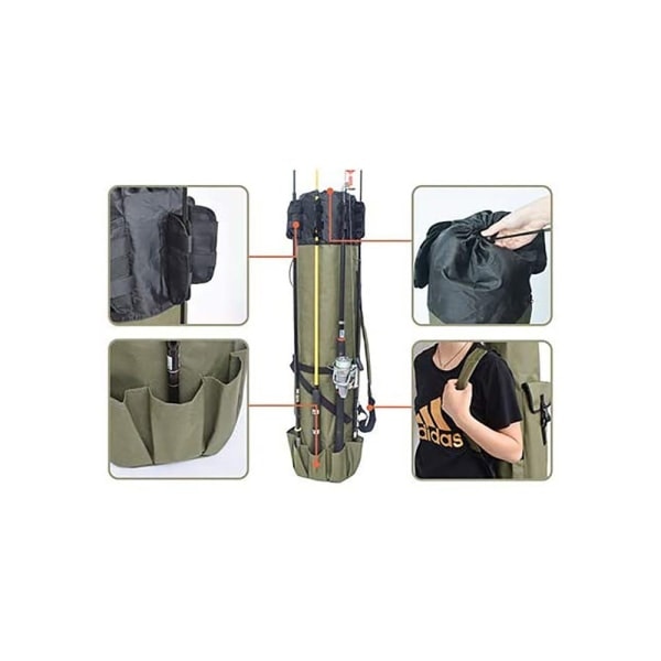 Fiskestangs Taske Canvas Organizer Rejse Fiskespø Case