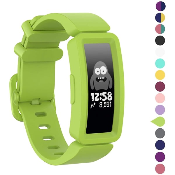 3 stk armbånd som er kompatible med Fitbit Ace 2 for barn - Myke, fargerike silikonbånd - Kombinasjon 5