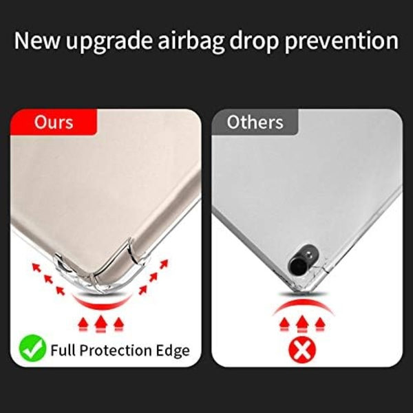 Fodral för iPad Air 4, Pro 11, mjukt genomskinligt TPU-fodral, stötsäkert