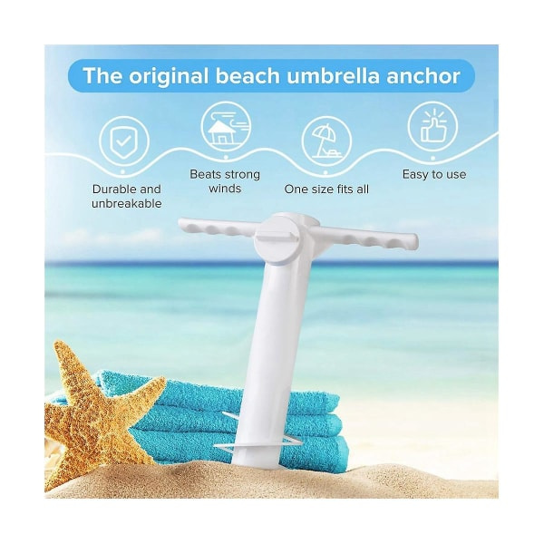 5-snurrig strandparaplystativ med krokinsatser Spiralparaplyutrustning Paraply Ground Anchor Trav